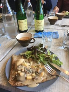 A cider fueled lunch main course - Normandy 2018