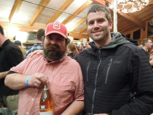 l tor, Dave White of Whitewood Cider Co. Olympia Oregon and Nick Gunn of Anthem Cider & Wandering Aengus Salem Oregon at CiderDays 2015
