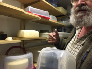 Jim in his cheese cave