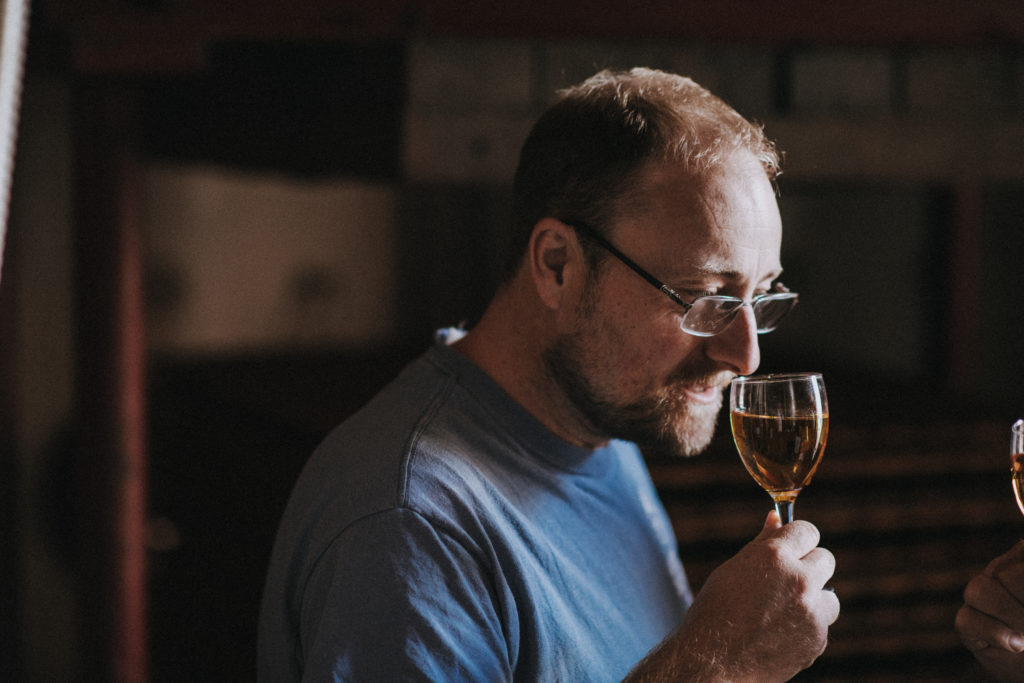 Barny Butterfield sniffing cider Cider Chat episode 182