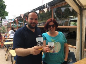 The LandLady and Landlord of The Station House Durham