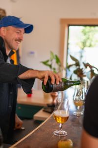 461 Levi Danielson of RAW Cider Pouring a glass