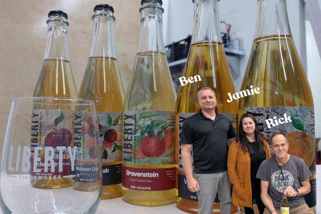 Cider Chat Episode 496 Liberty Ciderworks Ben & Jamie Pratt, Rick Hastings